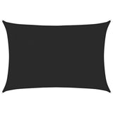 Vidaxl Zonnezeil 160 g m² 3x4,5 m HDPE noir