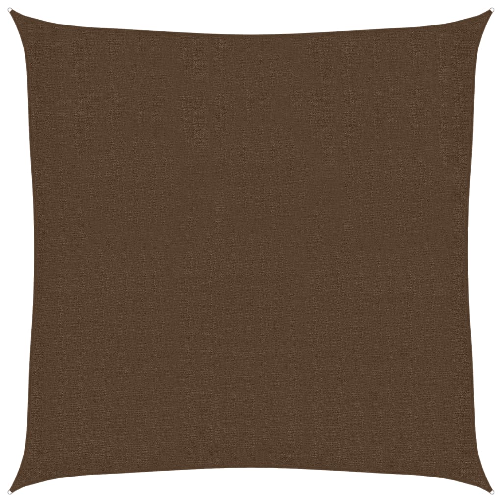 Vidaxl Zonnezeil 160 g m² 3,6x3,6 m brun HDPE