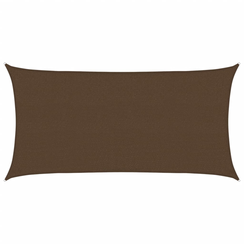 Vidaxl Zonnezeil 160 g m² 2x3,5 m HDPE Brown