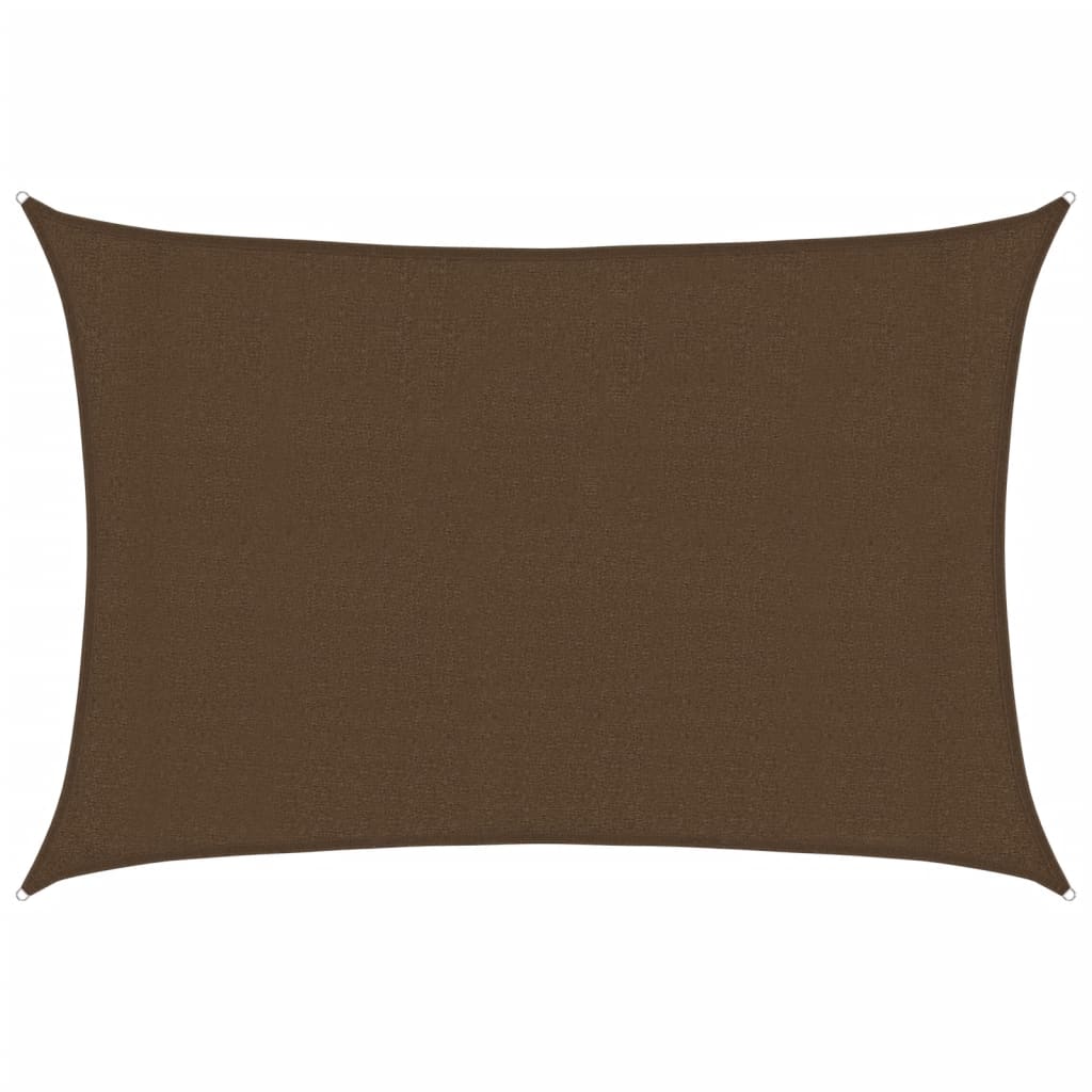 Vidaxl Zonnezeil 160 g m² 3x5 m HDPE Brown