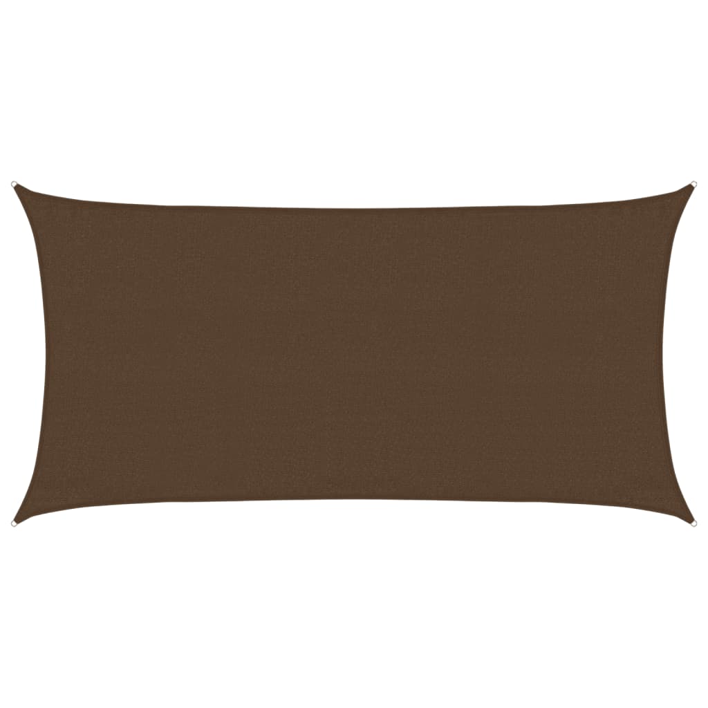 Vidaxl Zonnezeil 160 g m² 3x6 m HDPE Brown