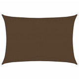 Vidaxl zonnenzeechen 160 g m² 3.5x4.5 m hdps Brown
