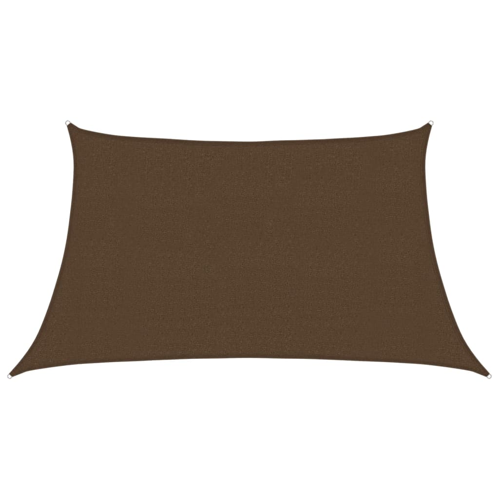 Vidaxl zonnenze 160 g m² 3 4x2 m hdps Brown