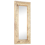 Vidaxl Mirror Hand -cut 110x50x2.6 cm Solid mangowood