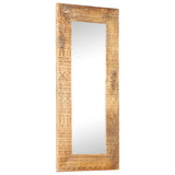 Vidaxl Mirror Hand -cut 110x50x2.5 cm Solid mangowood