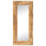 Vidaxl Mirror Hand -cut 110x50x2.5 cm Solid mangowood