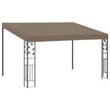VidaXL Wall gazebo 4x3x2.5 m taupe