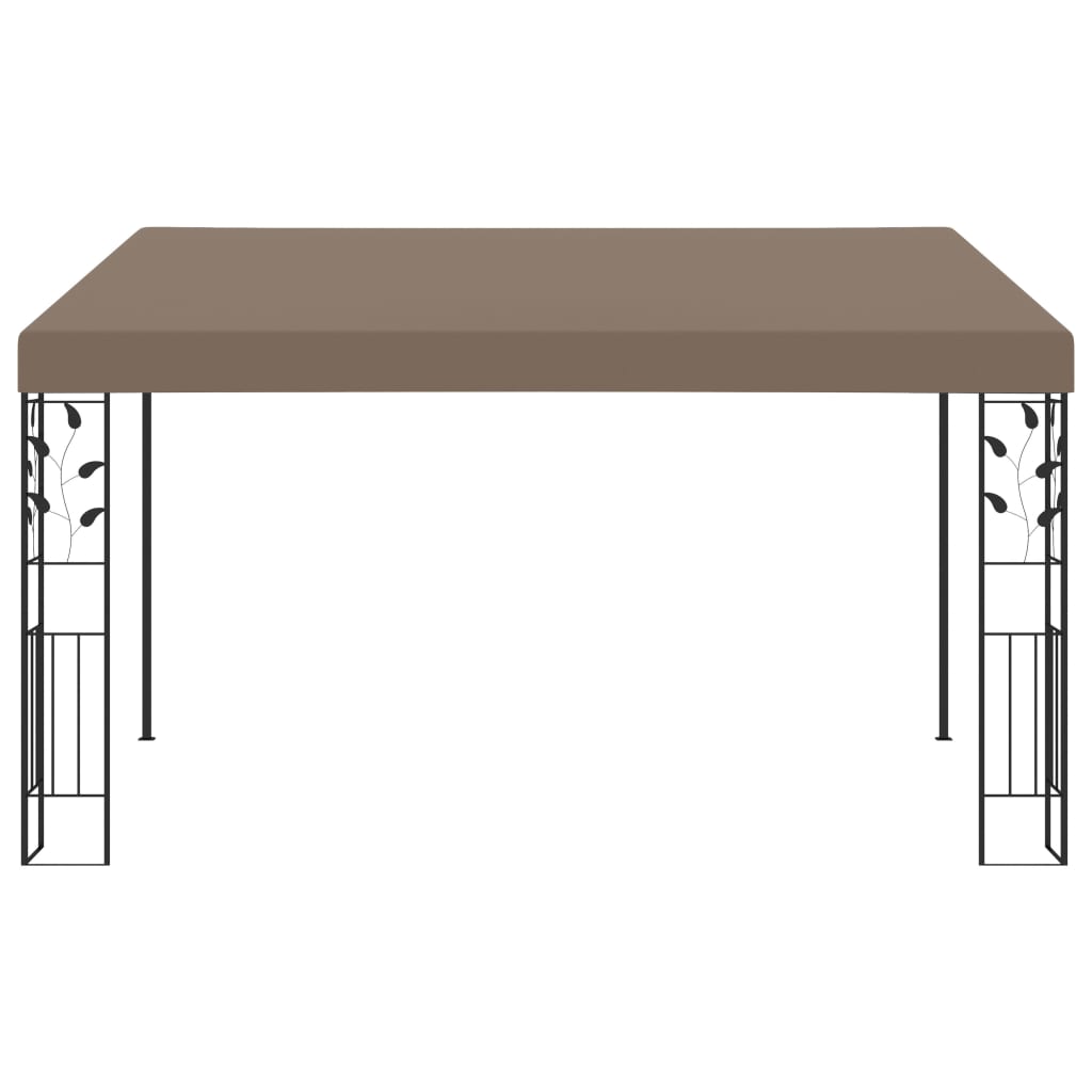 VidaXL Wall gazebo 4x3x2.5 m taupe