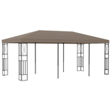 VidaXL Gazebo 6x3 m fabric taupe