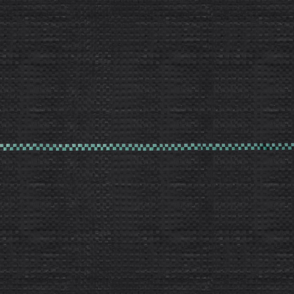 Vidaxl worteldoek 1x25 m pp zwart