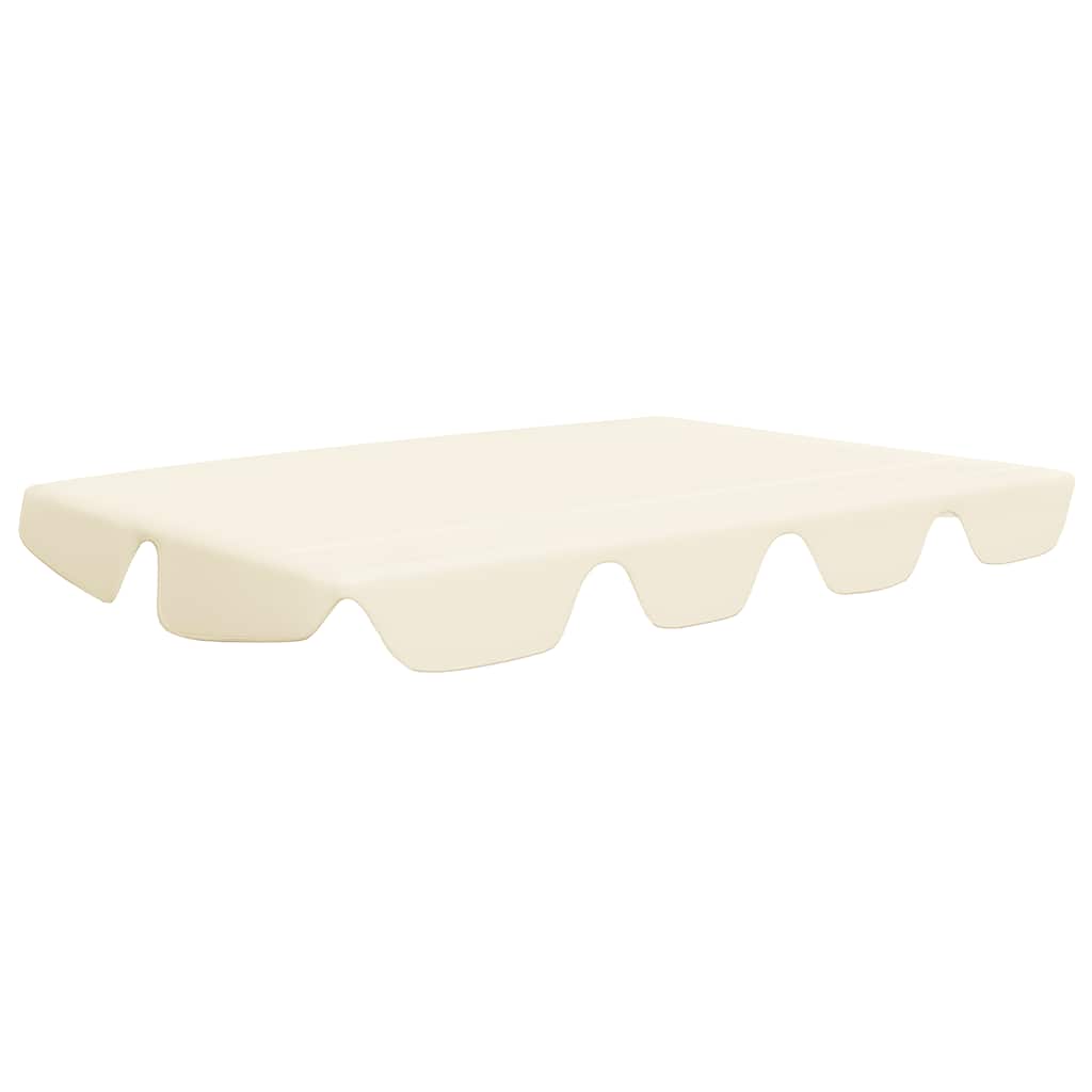 Slip de remplacement de Vidaxl pour le banc de swing 188 168x145 Crème 110 cm