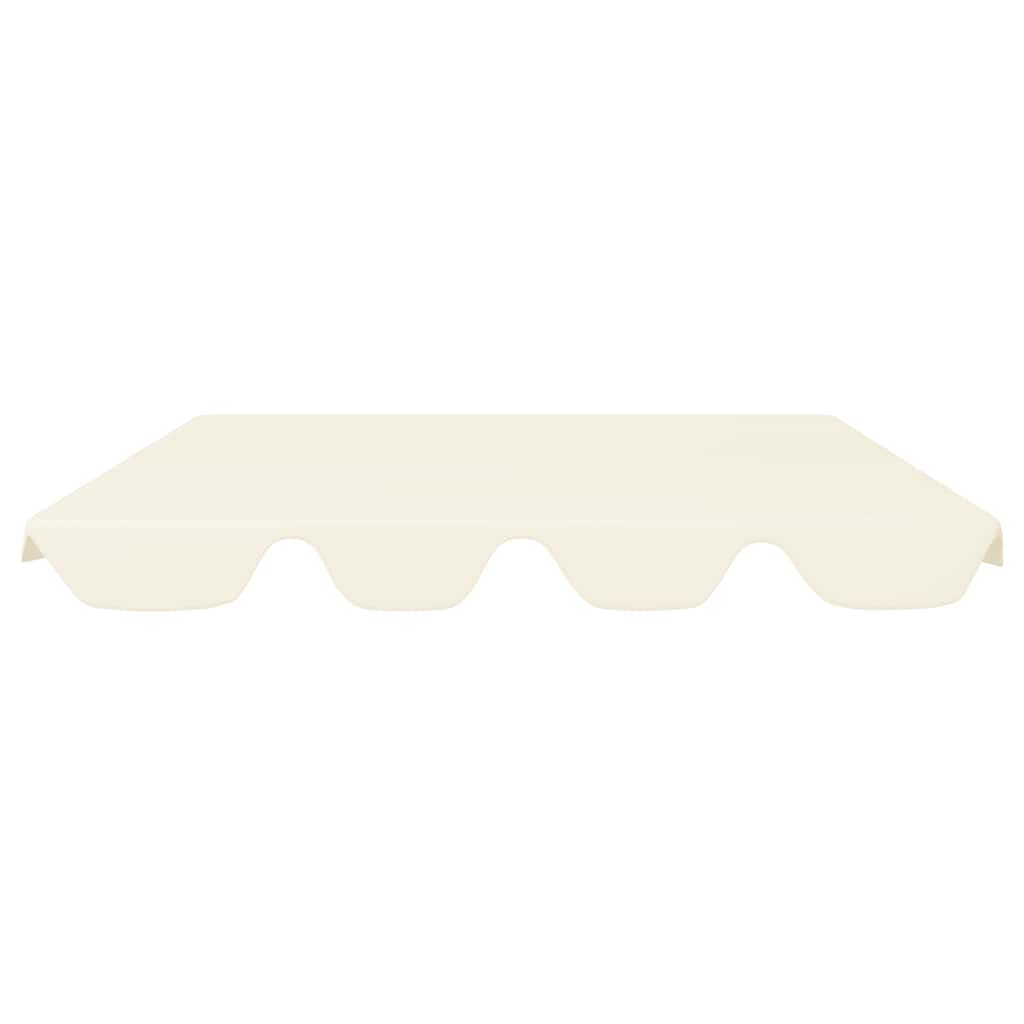 Slip de remplacement de Vidaxl pour le banc de swing 188 168x145 Crème 110 cm