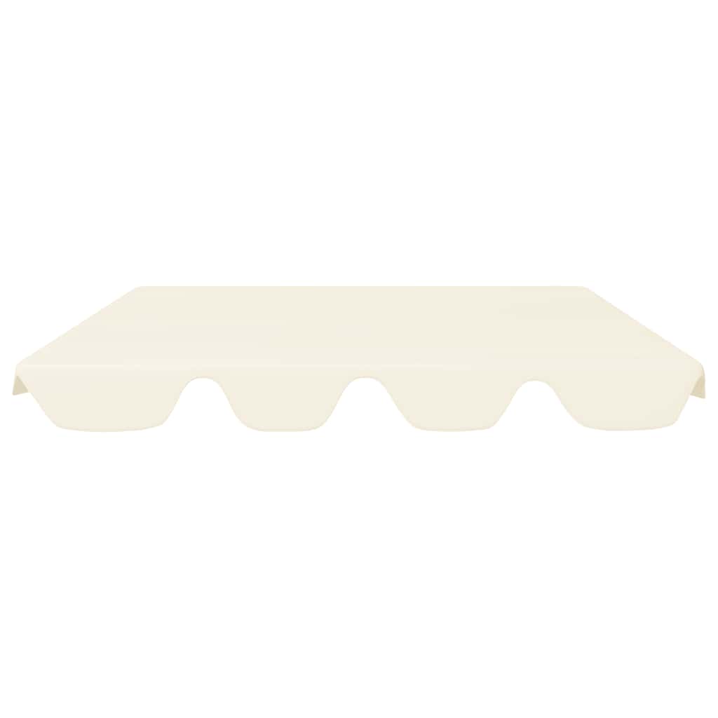 Vidaxl Slip de remplacement pour le banc de swing 150 130x105 70cm de couleur crème