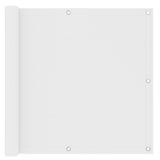 Écran de balcon Vidaxl 90x500 cm Oxford tissu blanc