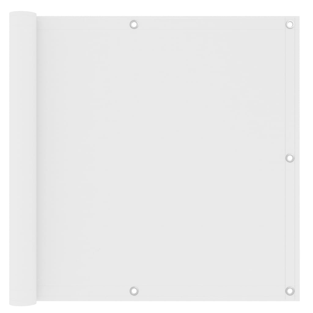 Vidaxl balkonskærm 90x600 cm Oxford stof hvid