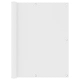 Écran de balcon Vidaxl 120x300 cm Oxford tissu blanc