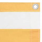 Vidaxl Balcony screen 120x500 cm Oxford fabric white and yellow