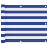 Vidaxl Balcony screen 75x600 cm Oxford fabric white and blue
