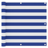 Vidaxl Balcony screen 90x400 cm Oxford fabric white and blue