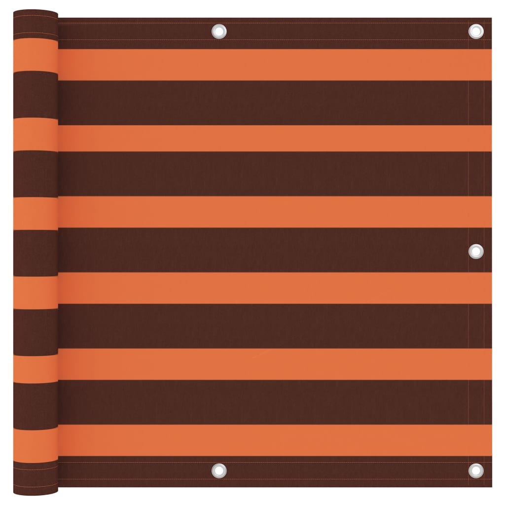 Vidaxl Balcony screen 90x300 cm Oxford fabric orange and brown