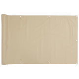 Vidaxl balkonskærm 75x300 cm Oxford stof beige