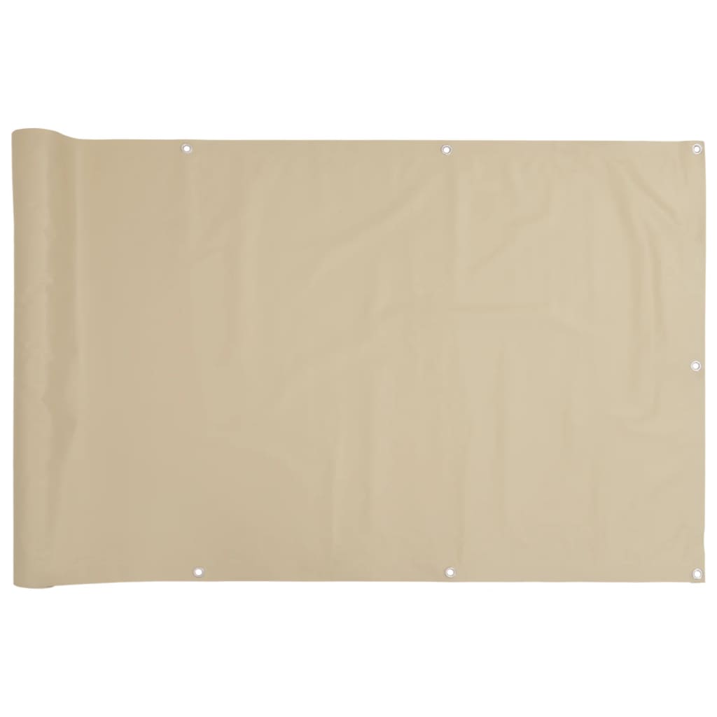 Vidaxl balkongskärm 90x300 cm oxford tyg beige