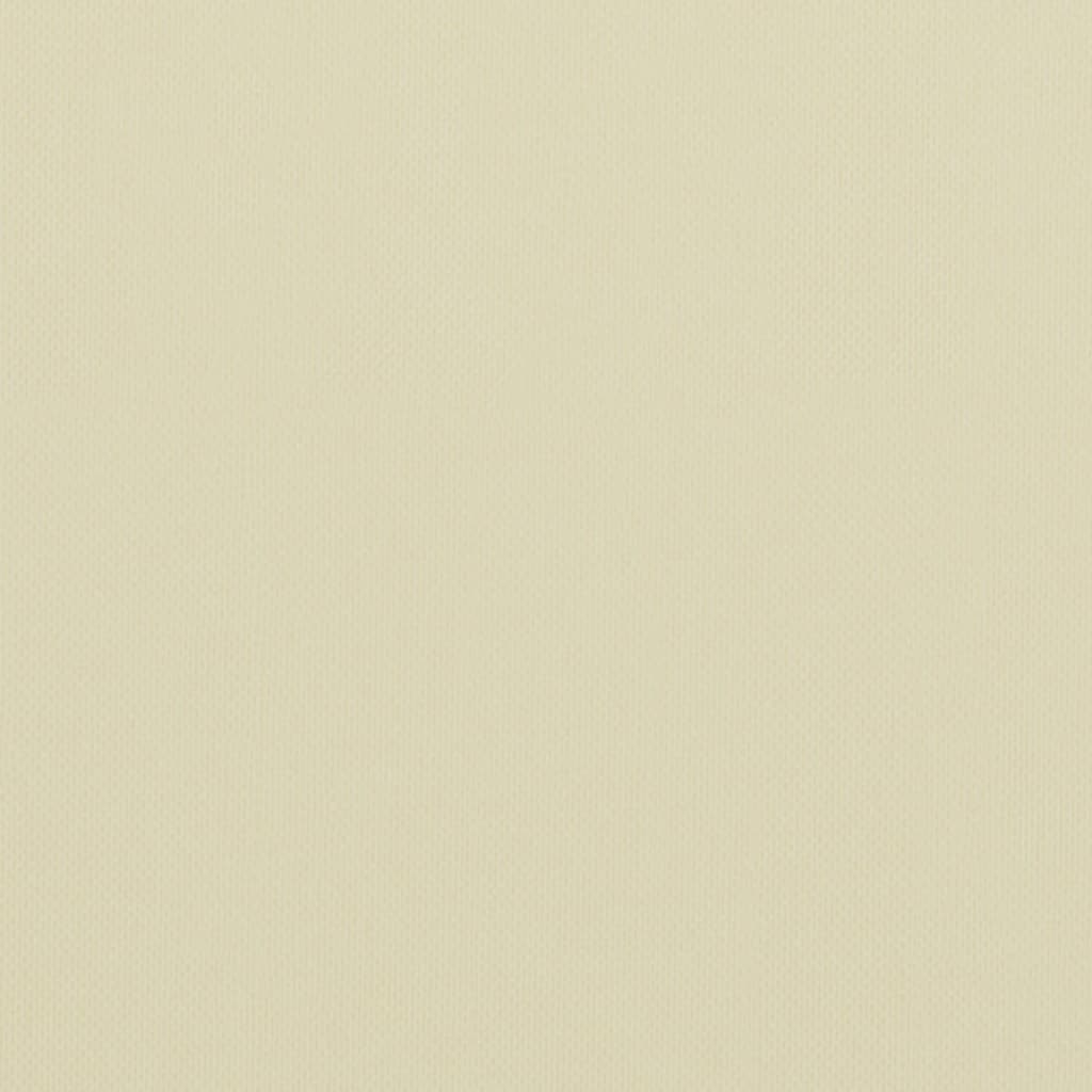 Pantalla de balcón Vidaxl 120x600 cm Oxford Fabric crème