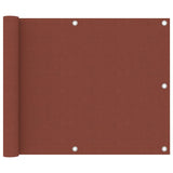 Vidaxl Balcony screen 75x500 cm Oxford fabric terracotta