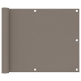 Vidaxl Balkon Bildschirm 75x500 cm Oxford Stofftaupe
