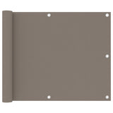 Vidaxl balkonskærm 75x600 cm Oxford Fabric Taupe