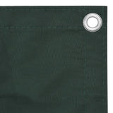 Vidaxl Balcony Schermata 75x400 cm Tessuto Oxford Verde scuro