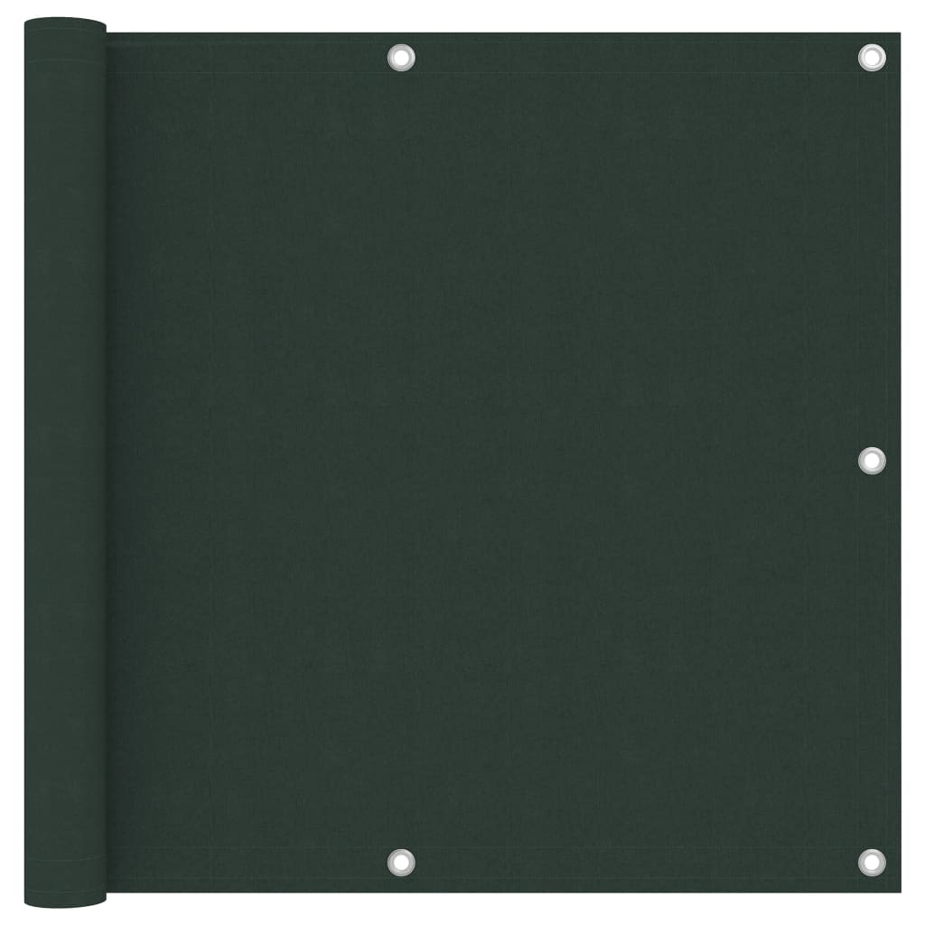 Vidaxl Balcony screen 90x300 cm Oxford fabric dark green