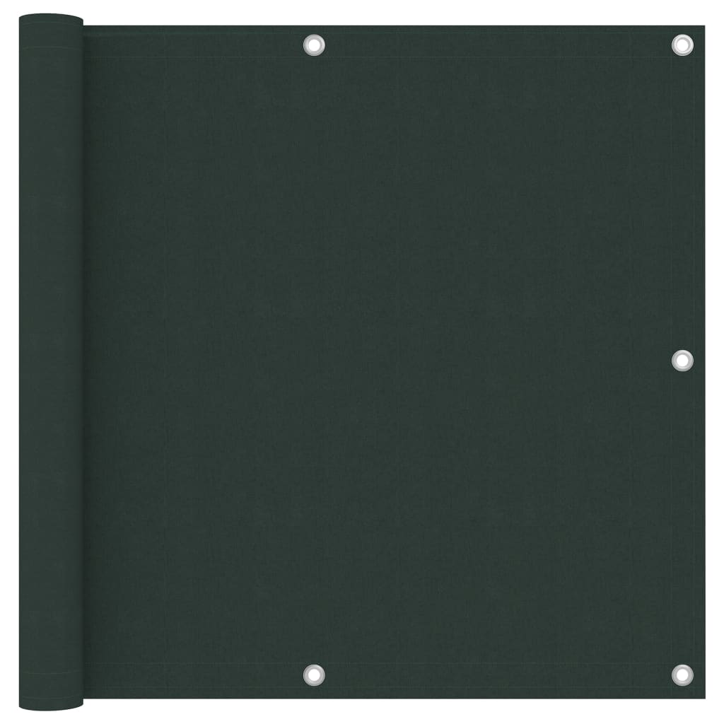 Vidaxl Balcony screen 90x600 cm Oxford fabric dark green