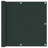 Vidaxl Balcony screen 90x600 cm Oxford fabric dark green