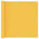 Écran de balcon Vidaxl 90x400 cm Oxford Fabric jaune