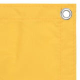 Écran de balcon Vidaxl 90x400 cm Oxford Fabric jaune