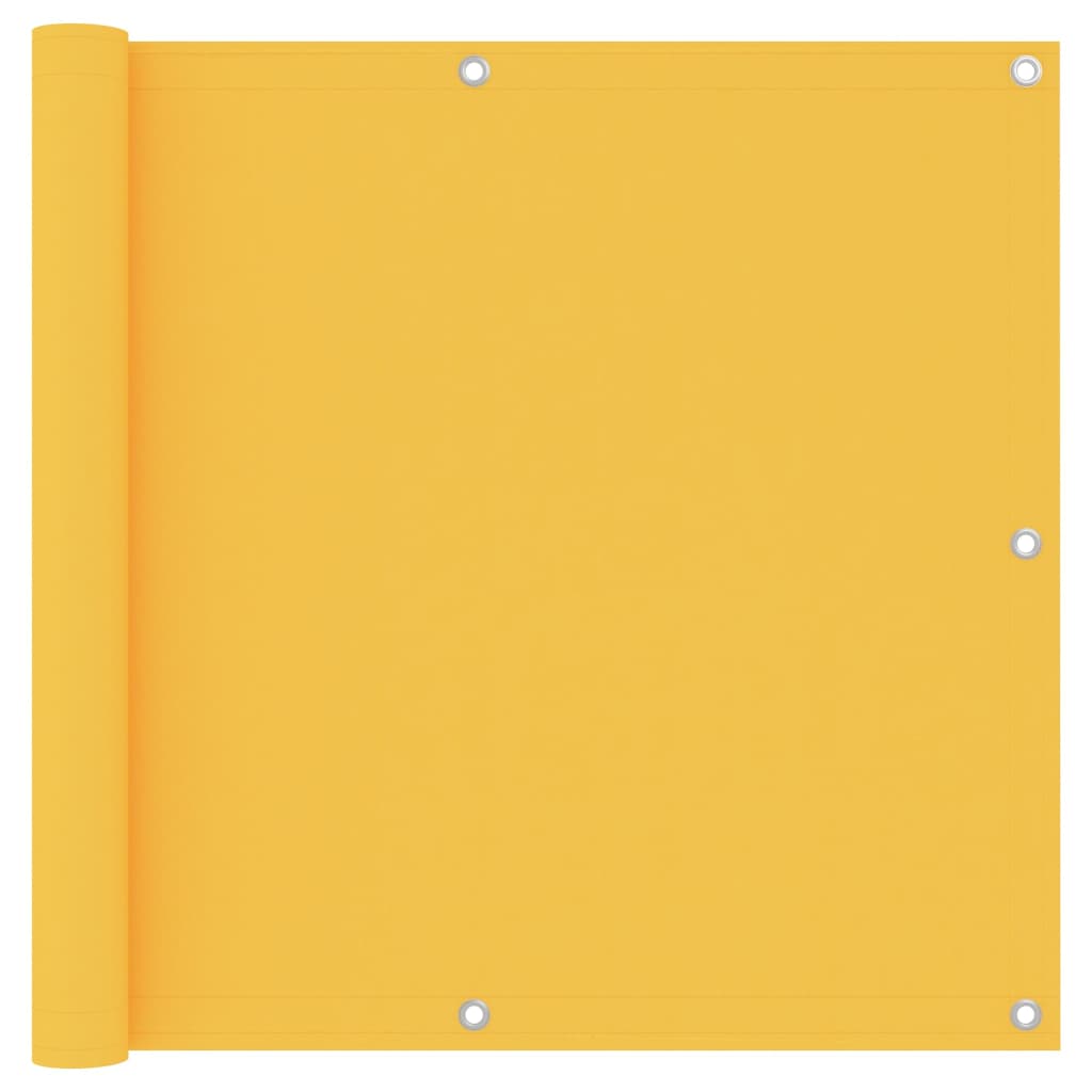 Pantalla de balcón Vidaxl 90x600 cm Oxford Fabric Amarillo