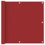Vidaxl Balcony screen 90x500 cm Oxford fabric red