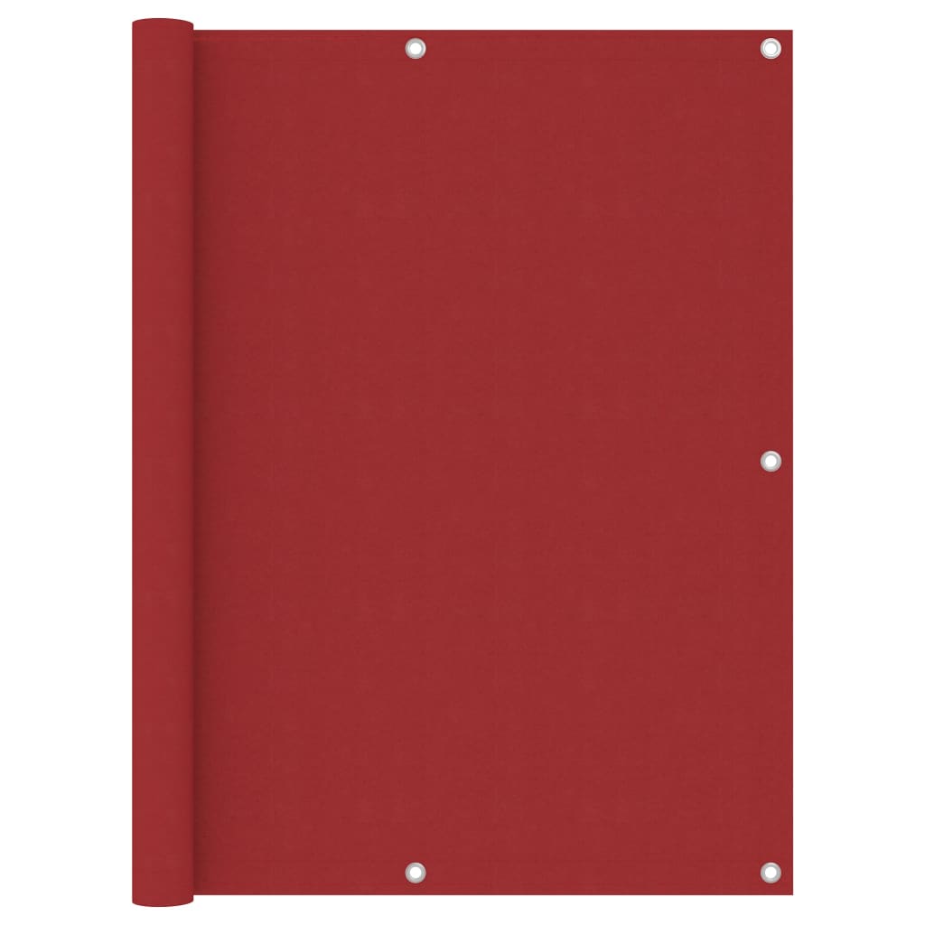 Vidaxl Balcony screen 120x500 cm Oxford fabric red