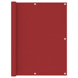 Vidaxl Balcony screen 120x500 cm Oxford fabric red
