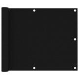 Pantalla de balcón Vidaxl 75x400 CM Oxford Fabric Negro