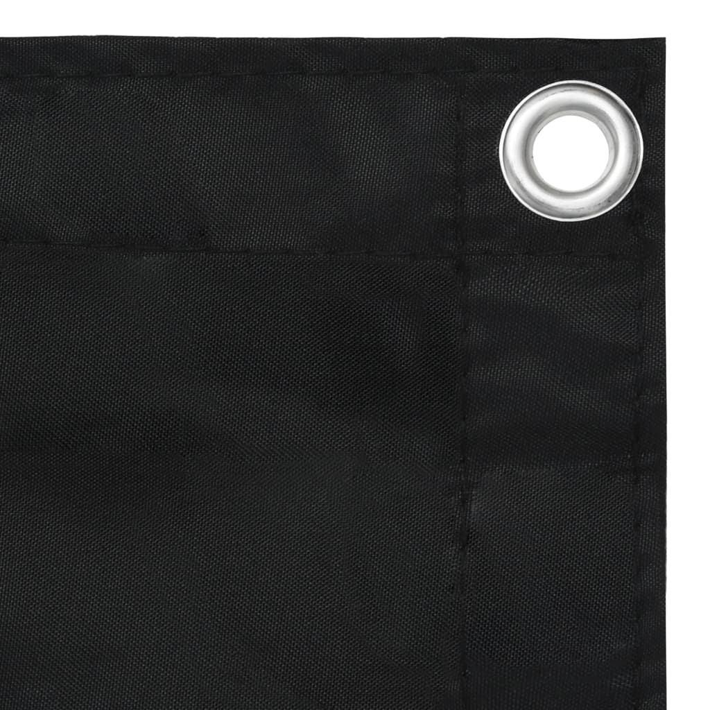Vidaxl balkonskærm 90x400 cm Oxford stof sort
