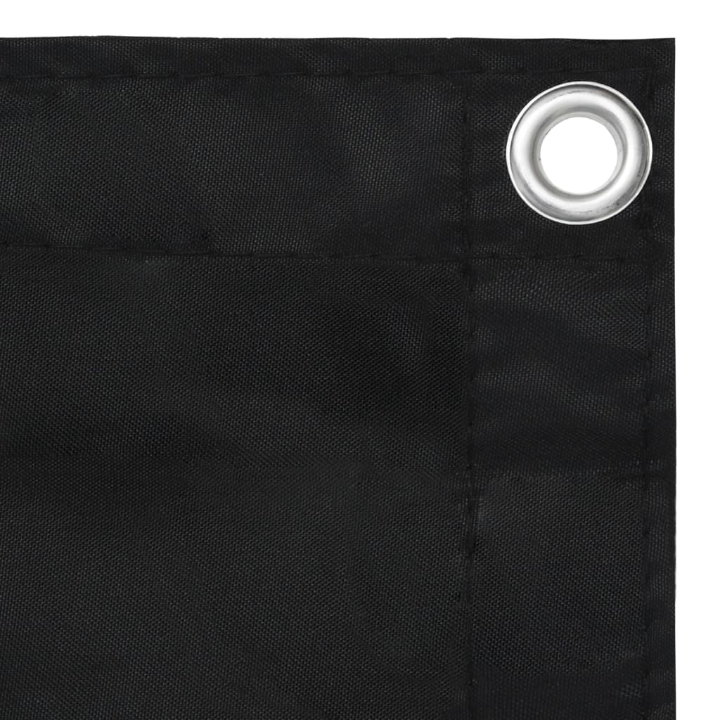 Vidaxl balkonskærm 120x600 cm Oxford stof sort