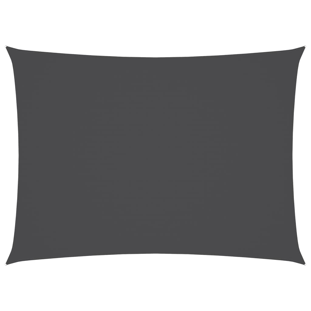 Vidaxl Sunshade Rectangular 3x4.5 M Oxford Fabric Anthracite -colored