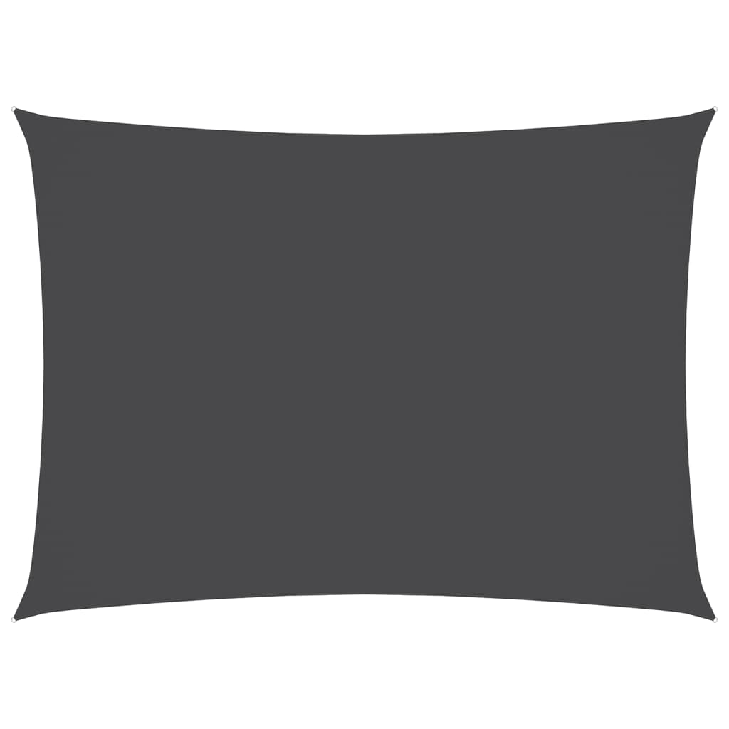 Vidaxl Sunshade Rectangular 3x5 M Oxford Fabric Anthracite -farvet