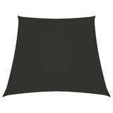Vidaxl trapezium sun sail 3.5x4 m oxford fabric anthracite