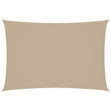Vidaxl Sun Shade Rectangular 2,5x4,5 M Fassoso Beige in tessuto
