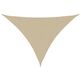 Vidaxl triangular sunshade 2.5x2.5x3.5 m oxford fabric beige
