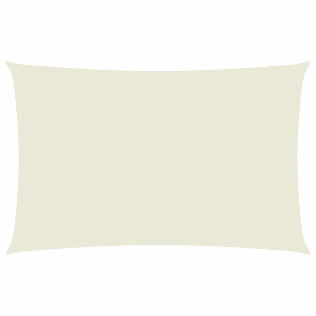 Vidaxl Sun Shade Rectangular 2x5 M in tessuto Oxford Crème colorato