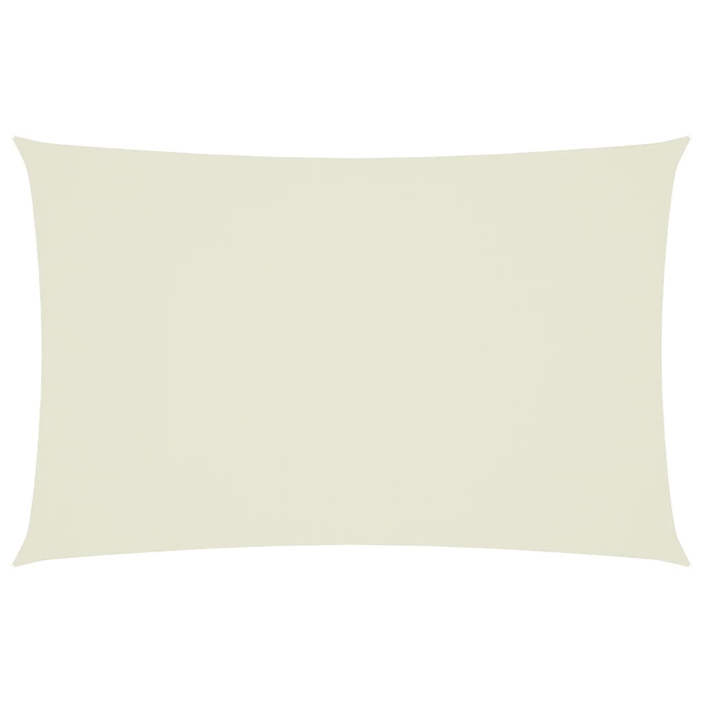 Vidaxl Sunshade Rectangular 2,5x5 M Oxford Fabric Crème -farvet -farvet